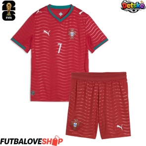 Dres Portugalsko Cristiano Ronaldo #7 Domáci pre deti MS 2026 Krátky Rukáv (+ trenírky)